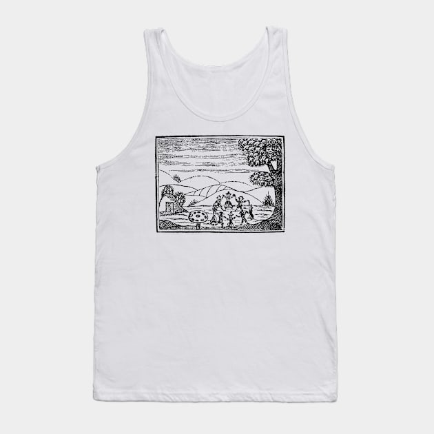 Fairy Ring Woodcut Tank Top by Hypnogoria